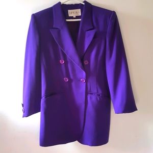 Vintage Purple Blazer 100% Wool